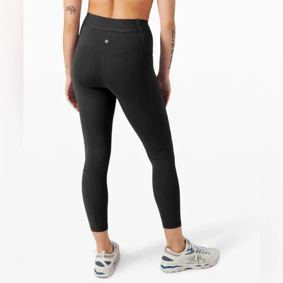 Lululemon Rogue Renegade Super High Rise Tight Crop Black Size 8/Medium - Picture 2 of 10